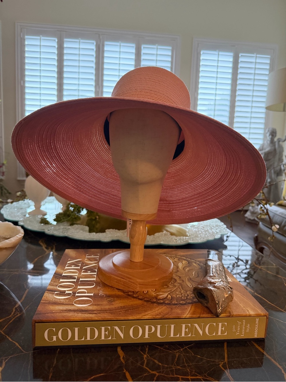 Eugenia Kim Pink Ombre Wide Brim Straw Hat